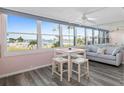 Bright condo dining area with water views at 1868 Shore S Dr # 207, South Pasadena, FL 33707