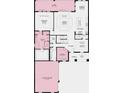 Two-story home floor plan showcasing a spacious layout with multiple bedrooms, a large great room, and a 3-car garage at 11178 Manor House Ln, Odessa, FL 33556