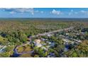 Aerial view showing home's proximity to Weeki Wachee River at 6435 Finance Ave, Weeki Wachee, FL 34607