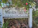 Winston Park N. Condominium sign at 4895 Bay Ne St # 215, St Petersburg, FL 33703