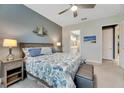Spacious bedroom with ensuite bathroom and calming decor at 707 Winterside Dr, Apollo Beach, FL 33572