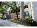 Condo building showcasing stairs and autumn decor at 1901 Oyster Catcher Ln # 814, Clearwater, FL 33762