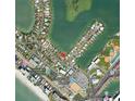 Aerial map view shows home's location near waterfront, park, and other amenities at 15301 Harbor Dr, Madeira Beach, FL 33708