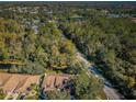 Aerial view of condos near a road and woods at 4399 Brooker Creek Dr, Palm Harbor, FL 34685