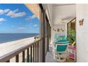 Spacious balcony offers stunning ocean and beach views at 14900 Gulf Blvd # 410, Madeira Beach, FL 33708