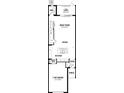 Floor plan of a townhome with one-car garage at 5632 Brooklet Woods Dr, Wesley Chapel, FL 33545