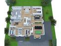 Second floor plan with bedrooms, baths, and bonus room at 3814 W Tacon St, Tampa, FL 33629