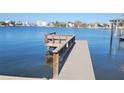 Spacious private dock on calm waters at 10350 Paradise Blvd, Treasure Island, FL 33706