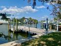 A private boat dock on the water at 1943 Bayou Grande Ne Blvd, St Petersburg, FL 33703