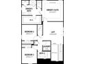 Second-floor plan includes an owner's suite, two bedrooms, and a loft at 31081 Pendleton Landing Cir, Wesley Chapel, FL 33545