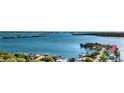 Aerial view showcasing waterfront home and neighborhood at 8525 42Nd N Ave, St Petersburg, FL 33709