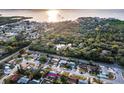 Aerial view of the house and neighborhood at 1619 Coppertree Dr, Tarpon Springs, FL 34689