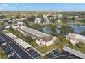 Aerial view of condo community near a lake at 165 Lakeview Way # 165, Oldsmar, FL 34677