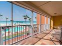 Spacious balcony with breathtaking ocean and pool views at 16500 Gulf Blvd # 352, North Redington Beach, FL 33708