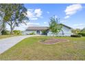 Ranch style home with mature landscaping and driveway at 223 Hague Ct, Spring Hill, FL 34606