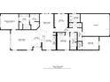 Floor plan showcasing a spacious layout with multiple bedrooms and living areas at 29456 Velletri Ln, Wesley Chapel, FL 33543