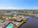 Unique waterfront property with a large lot and pool at 5181 Horseshoe Ne Pl, St Petersburg, FL 33703