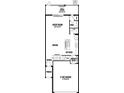 First floor plan showing kitchen, dining, great room, and garage at 4351 Cloud Hopper Way, Lutz, FL 33559