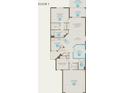 First floor plan showcasing an open layout with owner's suite, kitchen, and den at 18840 Indian Rock Pl, Lakewood Ranch, FL 34211