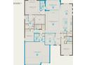 Single story floor plan with 3 bedrooms and 3 car garage at 5015 Stoney Point Gln, Lakewood Ranch, FL 34211