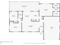 Floor plan of 18138 Lake Worth Blvd home, showing 3 bedrooms and garage at 18138 Lake Worth Blvd, Port Charlotte, FL 33948