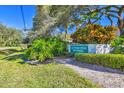 Eastwood Pines Townhomes community entrance at 1827 Pine Cone Cir, Clearwater, FL 33760