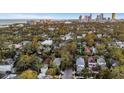 An aerial view showcasing the property's location in a residential neighborhood at 255 16Th Ne Ave, St Petersburg, FL 33704