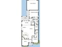 Two bedroom, two bath floor plan with open concept living areas at 28732 Rambutan Dr, Wesley Chapel, FL 33543