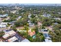 Aerial view showcasing a house and pool in a dense urban setting at 715 S Himes Ave, Tampa, FL 33609