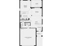 Two-car garage, open floor plan with kitchen, great room, dining area and lanai at 748 Steel Dr, Apollo Beach, FL 33572