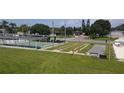 Shuffleboard and bocce ball courts in a grassy area at 164 Colonial Ct # 19, Palm Harbor, FL 34684
