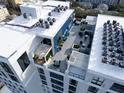 Shared rooftop deck with seating and city views at 226 5Th N Ave # 706, St Petersburg, FL 33701