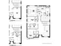 Second floor plan highlights bedrooms and bathrooms at 3209 W Bay Vista Ave, Tampa, FL 33611
