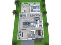 Upstairs floor plan, showing three bedrooms and two bathrooms at 3612 W Renellie Cir, Tampa, FL 33629