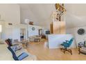Large living area with high ceilings and a loft at 7923 18Th E Ave, Palmetto, FL 34221