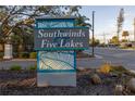 Community sign for Southwinds Five Lakes at 5148 36Th St W, Bradenton, FL 34210