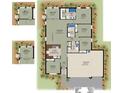 Four-bedroom, two-bathroom home floor plan with two-car garage at 25434 Colon Dr, Punta Gorda, FL 33983