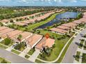 Aerial view showcasing home's location in a residential community at 377 Cedar Falls Dr, Apollo Beach, FL 33572