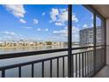 Stunning water view from a condo balcony at 7625 Sun Island S Dr # 305, South Pasadena, FL 33707