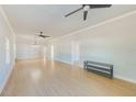 Open concept living and dining area with hardwood floors at 2905 E 21St Ave, Tampa, FL 33605