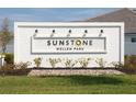 Sunstone Wellen Park community entrance sign at 12248 Meditation Trl, Venice, FL 34293