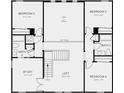 Second floor plan with loft, 3 bedrooms, and 2 bathrooms at 5134 Slate Hue Pl, Apollo Beach, FL 33572