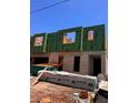 Home construction site with concrete blocks and Zip System panels ready for the next phase at 3012 S Esperanza Ave, Tampa, FL 33629