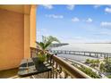 Spacious balcony overlooks the water at 345 Bayshore Blvd # 1603, Tampa, FL 33606