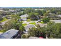 Expansive aerial view showcases the neighborhood and nearby amenities of this centrally located home at 4659 Helena Ne St, St Petersburg, FL 33703
