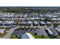 Aerial showing home's location in a 55+ community with ample parking at 4000 William Hume Dr, Zephyrhills, FL 33541
