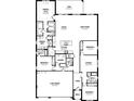Detailed floor plan showcasing the layout of this home, including bedrooms, bathrooms, and the kitchen at 18424 Vista Park Ter, Venice, FL 34293