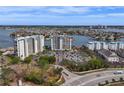 Aerial view showing condo building location and surrounding area at 9415 Blind Pass Rd # 905, St Pete Beach, FL 33706