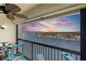 Balcony boasting stunning sunset and waterfront views at 9415 Blind Pass Rd # 905, St Pete Beach, FL 33706