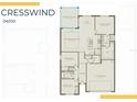 Detailed floorplan showcasing the layout of the home with labeled rooms and dimensions at 2748 Winding Creek Trl, North Port, FL 34289